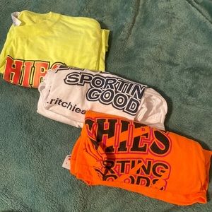 3 Ritchie’s sporting goods t shirts